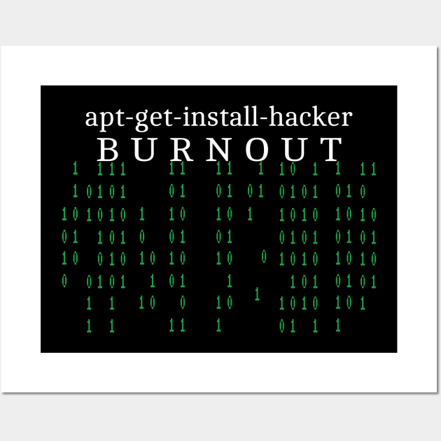 Hacker Burnout Wall Art by BC- One- Shop